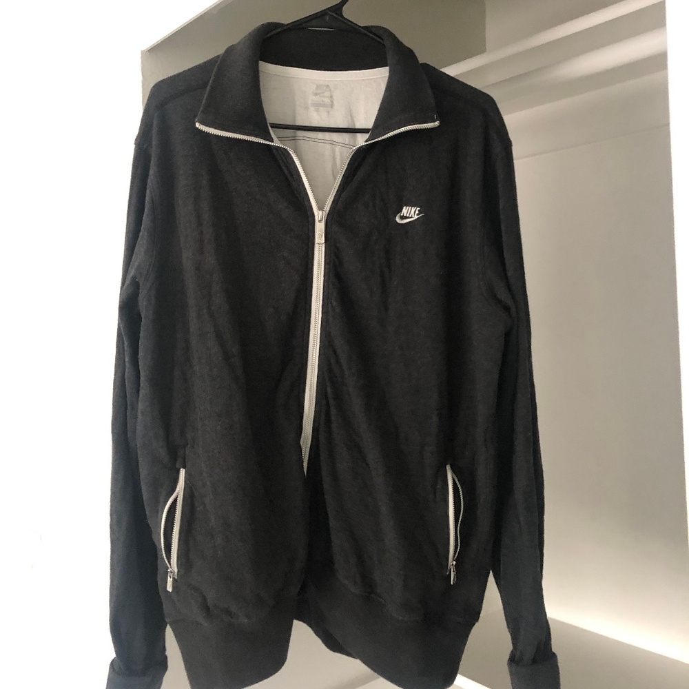 Nike running zip up jacket (no hood)